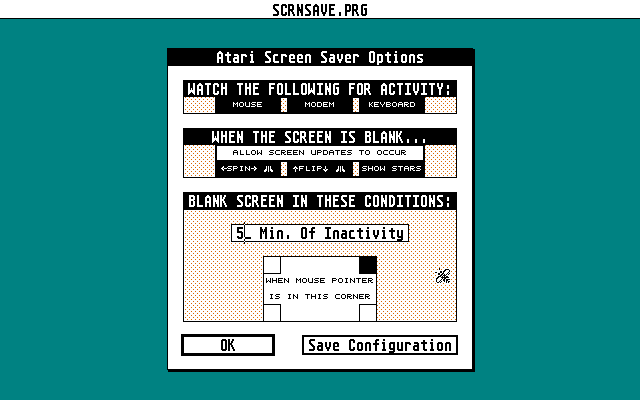 Atari Screen Saver atari screenshot